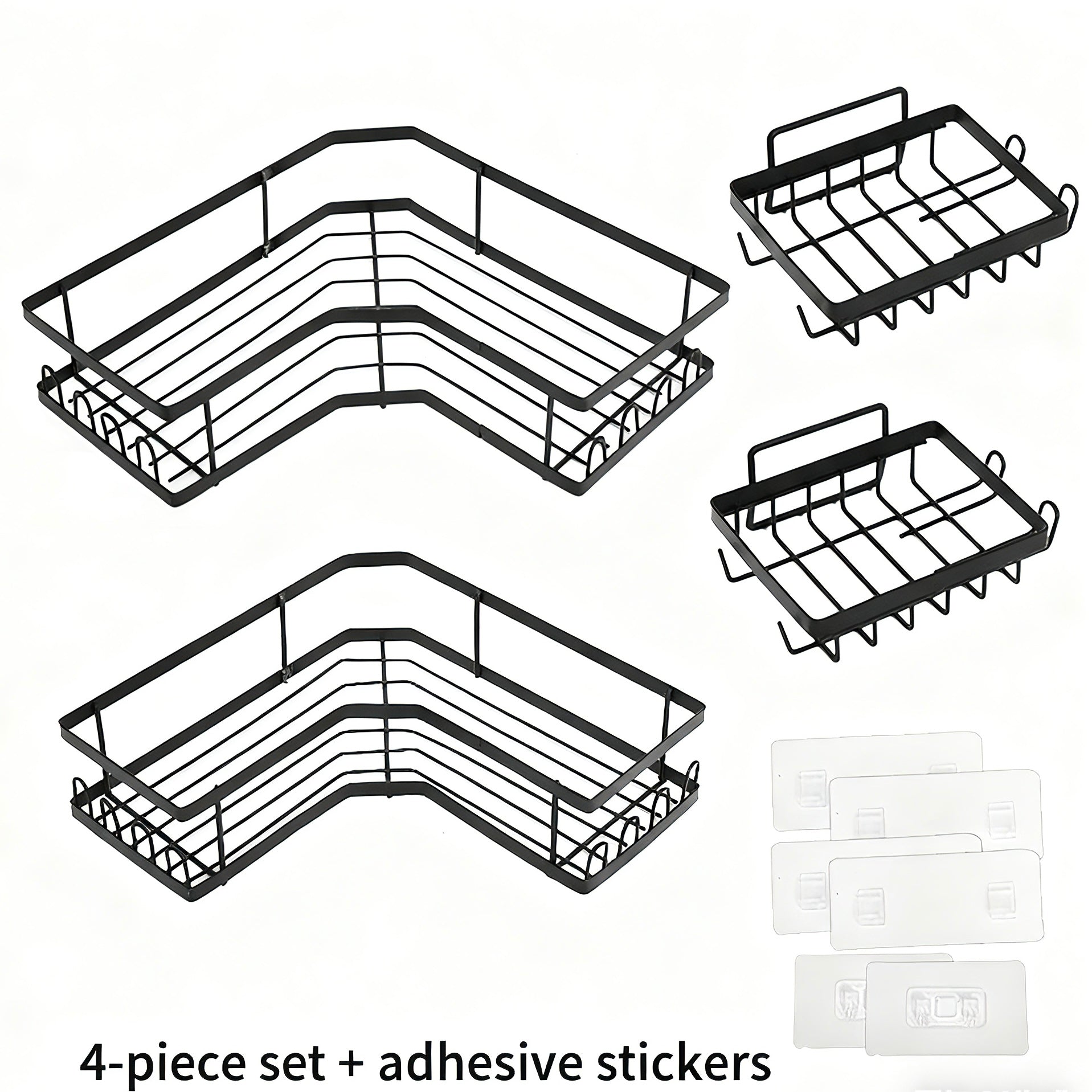 Bathroom triangular shelf bathroom hole-free corner shelf shower room wall corner storage shelf