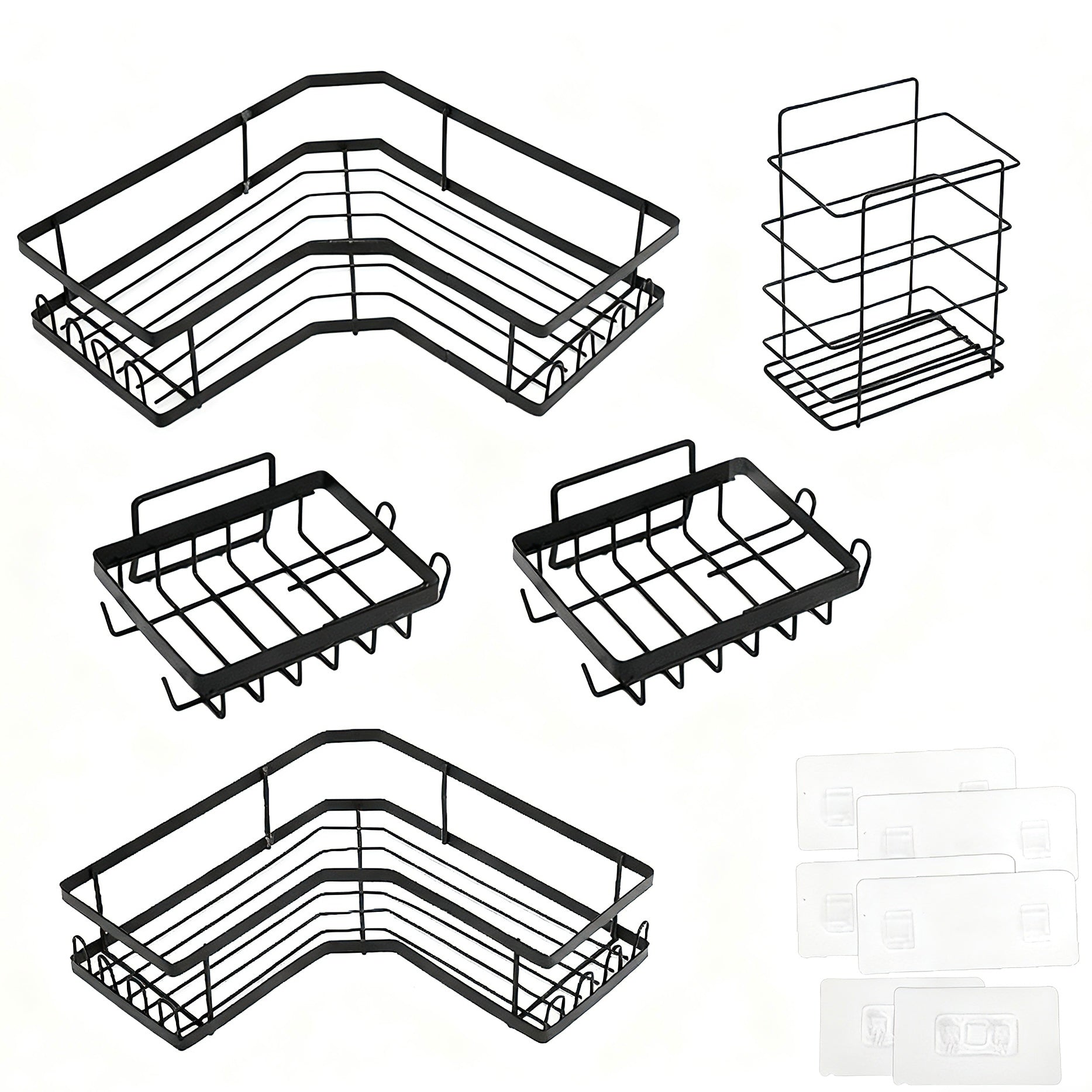Bathroom triangular shelf bathroom hole-free corner shelf shower room wall corner storage shelf