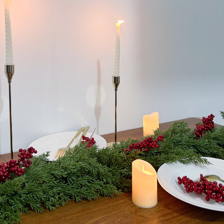 Christmas pine and cypress rattan artificial fake green plant Christmas Thanksgiving home decoration outdoor