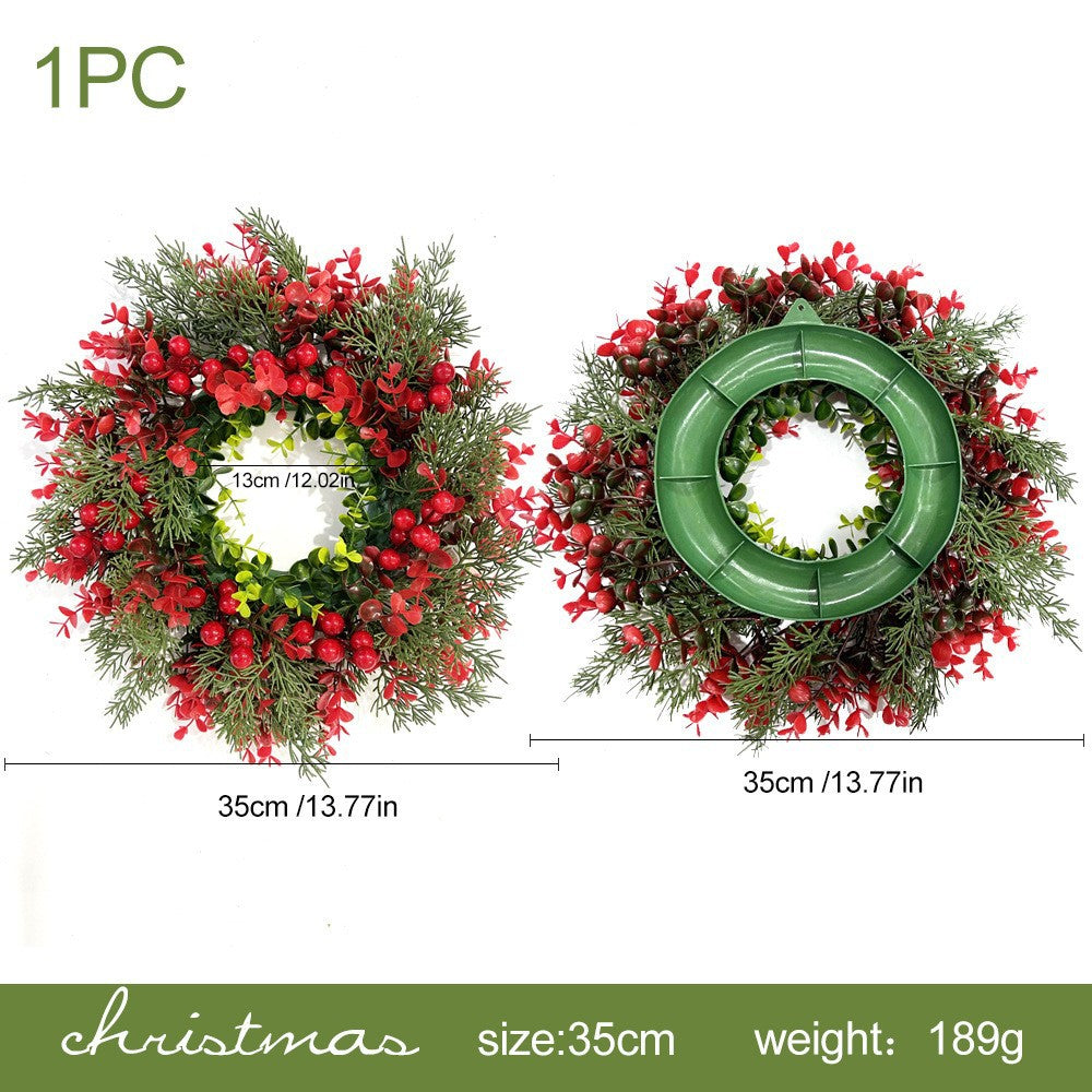 Christmas pine and cypress rattan artificial fake green plant Christmas Thanksgiving home decoration outdoor